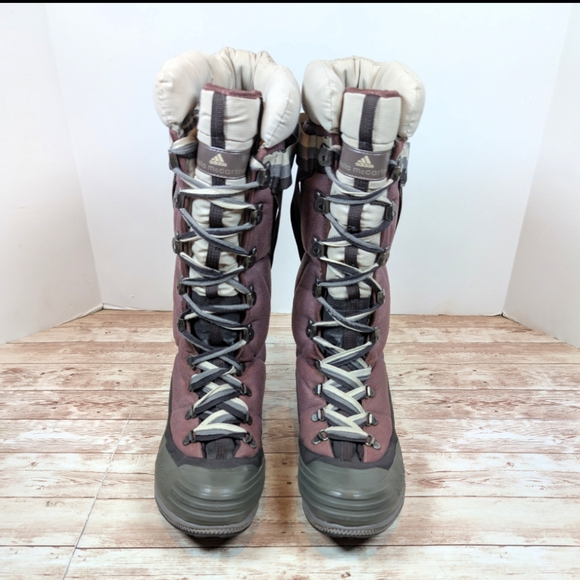 Adidas Stella McCartney Rare Snow Hiking Tall Winter Boots Women's Size - Picture 3 of 15